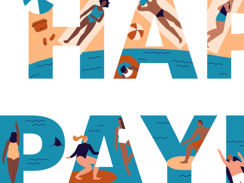 It's the Gusto payday email! beach summer payroll money paycheck gusto payday happy