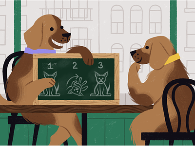 A doggo spin on an article about mentoring. career dog doggo illustration mentor mentoring puppy