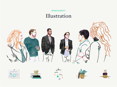 Ironclad's new illustration style community editorial illustration fashion illustration illustration illustration library illustration style lawyer legal legaltech rebrand tech illustration watercolor