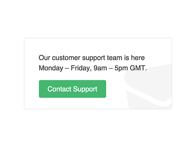 Support Side Box button capsule clean customer support icon ui website design