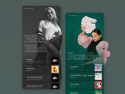 Song list 🍉 artist concept design mobile mobile ui music musician song song list ui