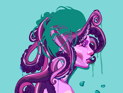 OCTO Divina Jones design design art illustration vector