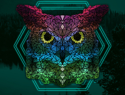 OWL design design art digital illustration digitalart logo logodesign low poly lowpoly lowpolyart owl owl illustration owl logo vector