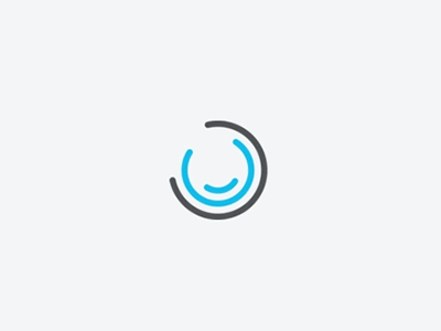 CSS Loader logo spinner