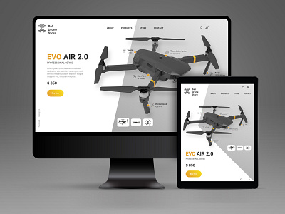 Bali Drone Store design ui ux web