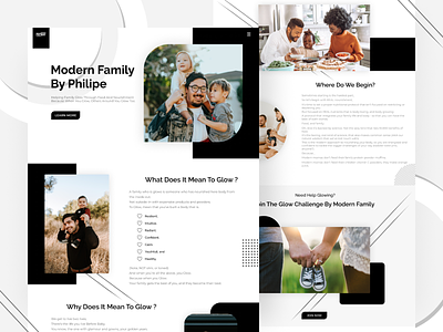 Paymay - Family Website black childrens clean design family family design father landingpage minimal modern mother ui ui website uidesign uiux ux web design webdesign website white