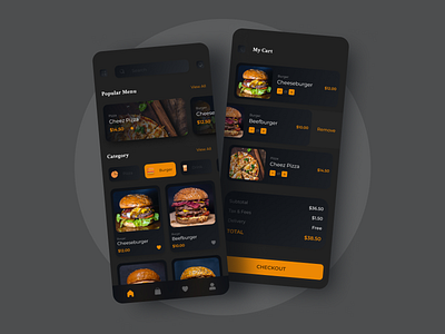 Food Mobile Apps by Ramasastro.p on Dribbble