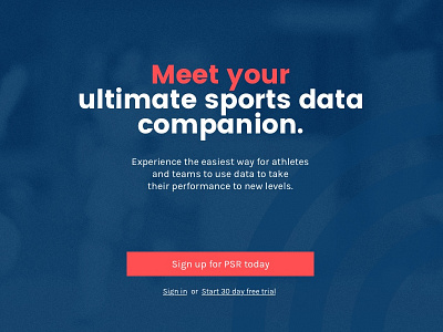 Personal Sport Record homepage athlete blue data flat red sports stats teams ui