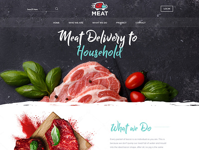 Bacon Meat design ux web