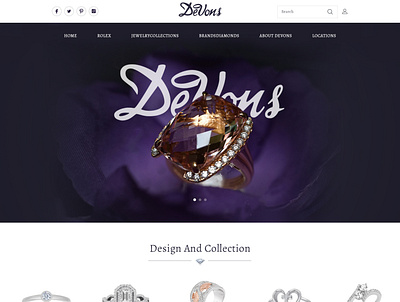 DeVons Jewelers design ux web