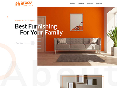 Groove Furniture design ux web website