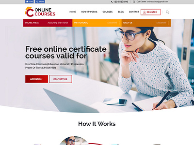 online course design ux web website
