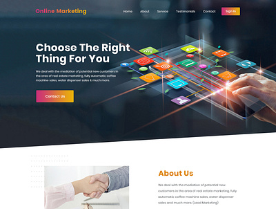 Online Marketing design ux web website