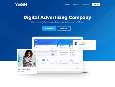 Yesh Media 2 design ux web website