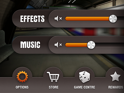 Game UI gaming interface design iphone ui