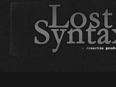 lost syntax play 2 lost syntax