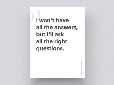 Things I've learned design poster quote
