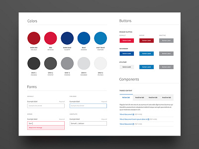 UI style guide components css kit style guide ui ux