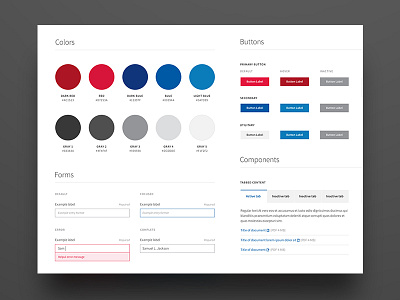 UI style guide