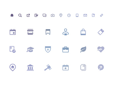 Custom icons grid icon icon set icons illustrator set symbols vector