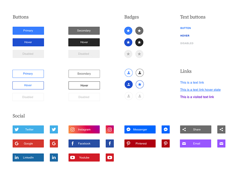 Button Styles By Marc Antoine Roy On Dribbble