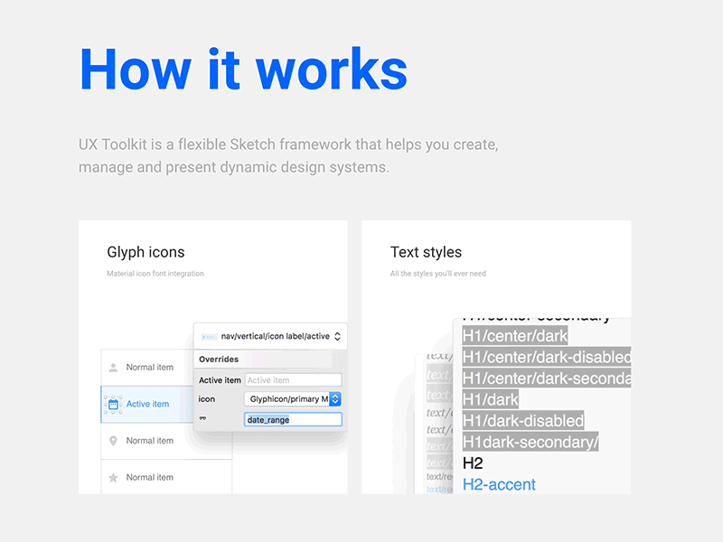 How It Works kit responsive sketch symbols ui