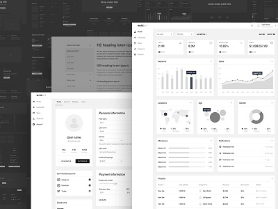 Wireframing Kit cards sketch symbols system ui ux web wireframe wires