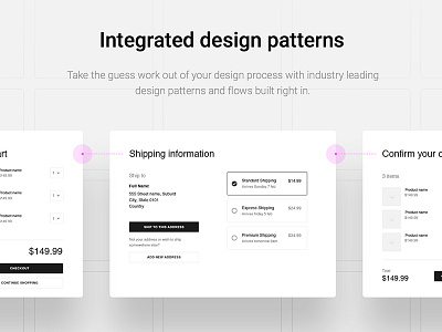 Design Patterns checkout commerce design pattern ecom flow ux wireframe