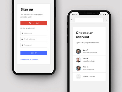 Sign in form iphone x login onboarding sign in signup