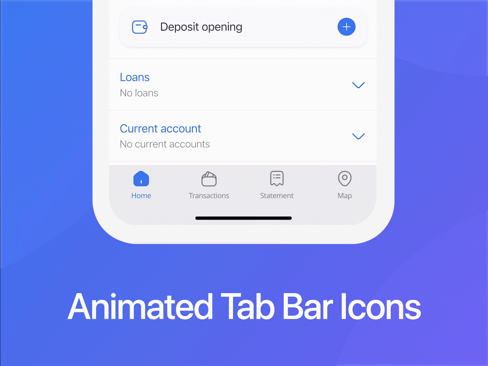 Animated Tab Bar Icons 3d adobe after effects animation app branding design graphic design illustration ios iphone logo ui ux vector xd