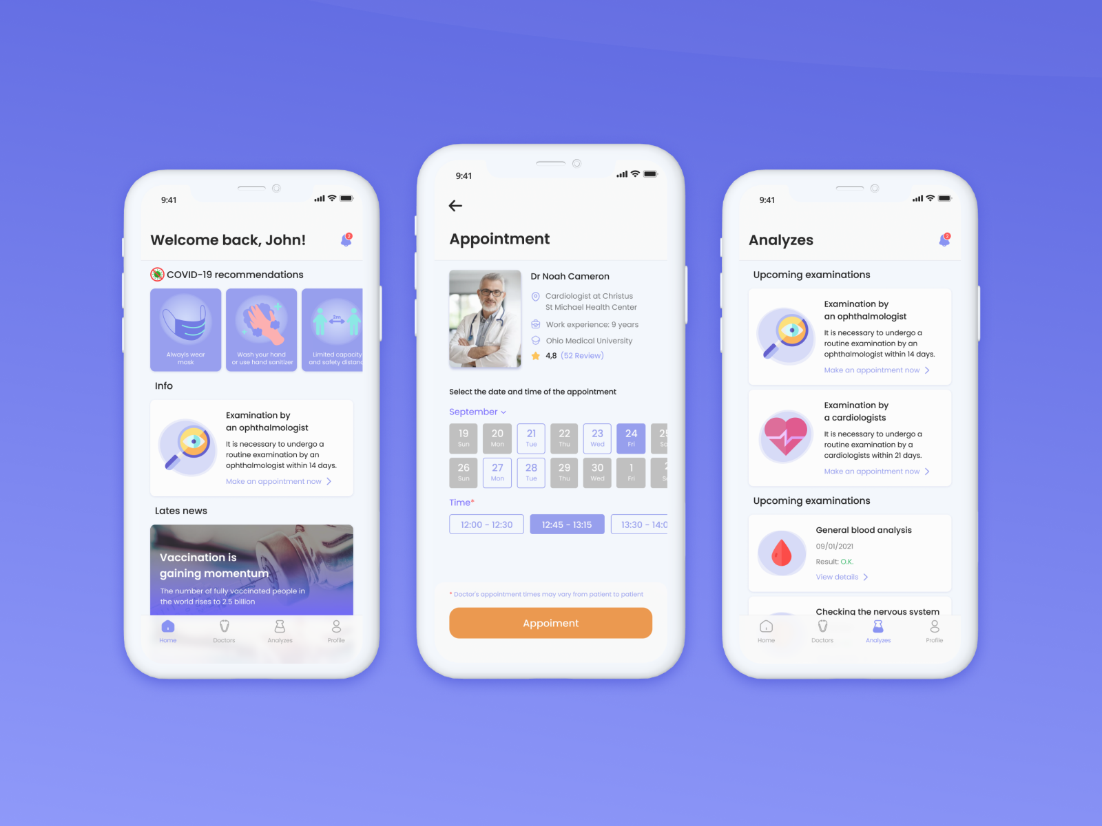 MedEnhance App UI/UX Design by Nikita Vylegzhanin on Dribbble