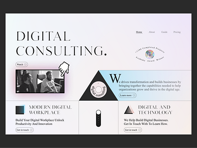Digital Consulting firm branding design ui uiconcept userinterface ux uxdesign رابط کاربری
