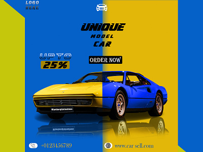 CAR social media poster Design