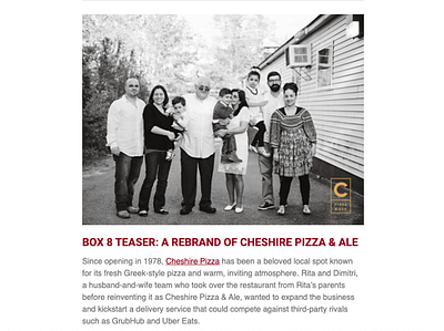 Restaurant Write-Up: Cheshire Pizza & Ale