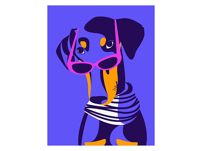Zion abstract design dog dog illustration illustration illustrator poster vector