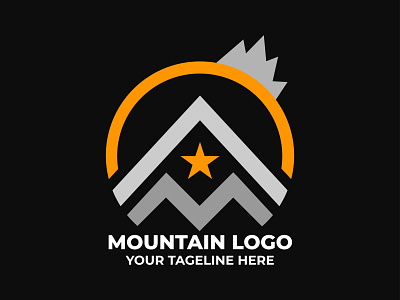 mountain logo design brand logo branding branding design branding logo city logo design graphic design illustration logo logo design mordern logo design mountain logo