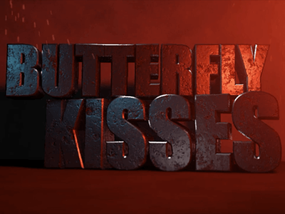 Butterfly Kisses aftereffects animation cinema4d typography