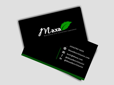 Maxa Business Card Design branding design logo design logodesign