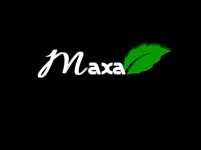 Maxa Logo on Black background design logo design logodesign logos
