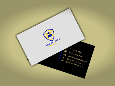 Boston Business Card branding design logo design