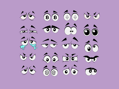 Eyes 2d 2d character angry cartoon characterdesign child children book illustration comics cool eyes illustration look mult pretty vector
