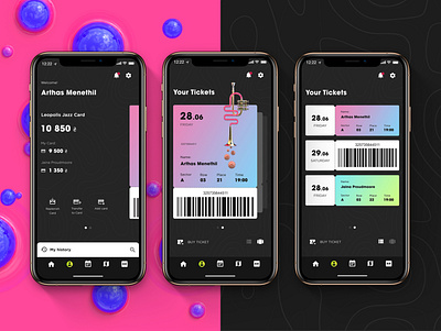 Account screen - Leopolis Jazz App 3d app app design cinema 4d festival app figma interaction design jazz jazz festival mobile app design redshift3d ui ui ux ui design