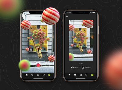 AR - Leopolis Jazz App app app design application design augmented reality festival app interaction jazz jazz festival mobile app design ui ui ux