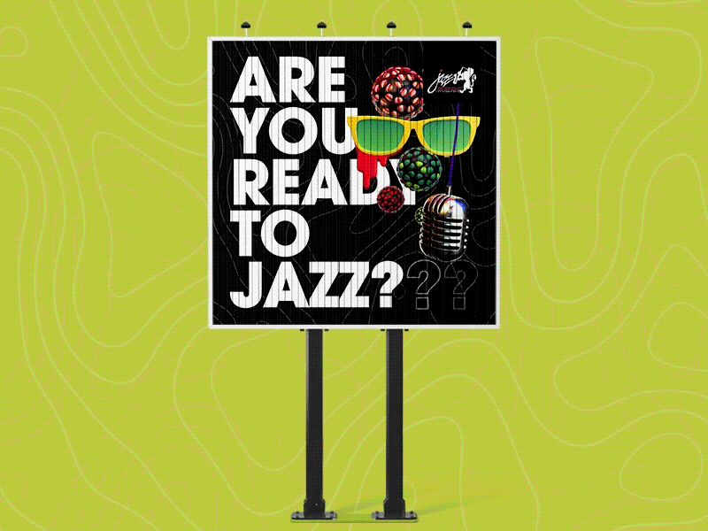 Billboard design - Leopolis Jazz Fest after affects animation branding cinema 4d communication graphic design identity design jazz jazz festival redshift3d visual identity