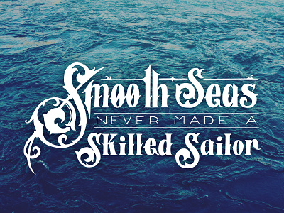 Smooth Seas Hand Lettering art design drawing hand lettering hand lettering illustration lettering letters typography