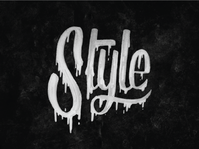 Oozing with Style graphic design hand lettering illustration illustrator lettering photoshop type typography