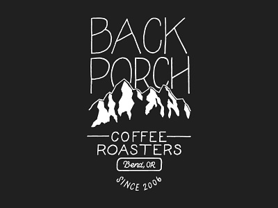 Backporch Coffee Roasters Mug Design 1 art drawing hand lettering hand lettering illustration lettering letters type typography