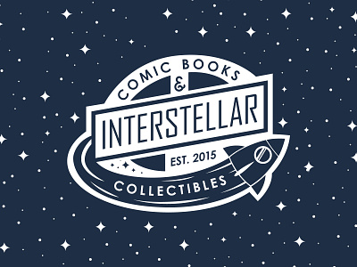 Interstellar branding design icon illustration logo vector