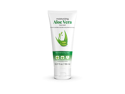 Download Aloe Vera Face Wash Tube Label Design By Mahbub Alam On Dribbble