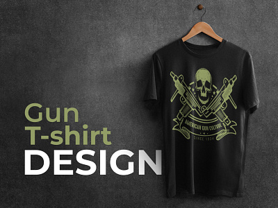 Gun t-shirt design